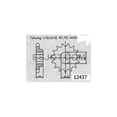 Pignon Ktm 50 Sx Pro 2001-2003 - 415 - 11 Dents