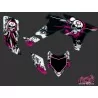 Kit Déco Quad Trash Honda 450 TRX Noir Rose (2004-2005)