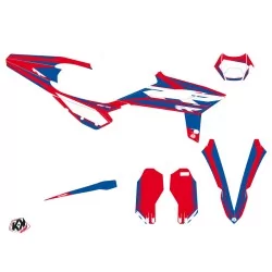Kit Deco Moto Cross FIRENZE Beta RR 4T 480 Rouge Bleu