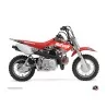 Kit Deco Moto Cross Predator Honda 50 CRF Noir Rouge
