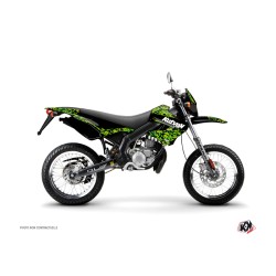 Kit Deco 50cc Predator Derbi DRD Xtreme Noir Vert