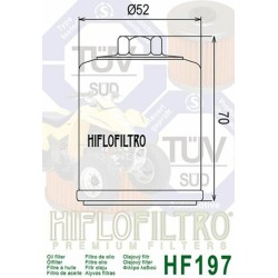 Filtre à Huile Hiflofiltro HF197